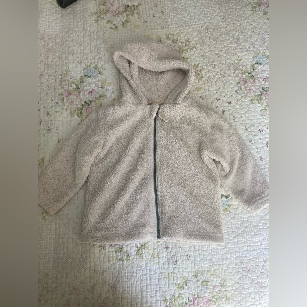 Hannah Andersson Cozy Cream Hooded Jacket